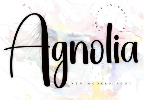 Agnolia: A Graceful Modern Calligraphic Font for Web Design