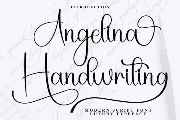 Angelina Handwriting Font for Warm Web Design