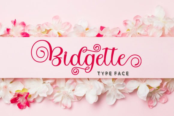 Bidgette Font: Elegant Script for Editorial Design