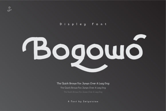 Bogowo: A Playful Handwritten Font for Crafters & Small Business Creators