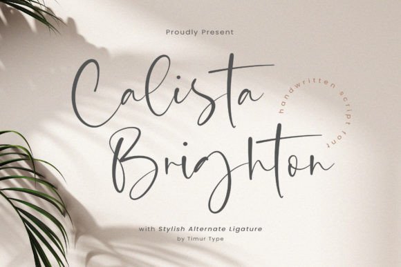 Calista Brighton Font for Editorial Design