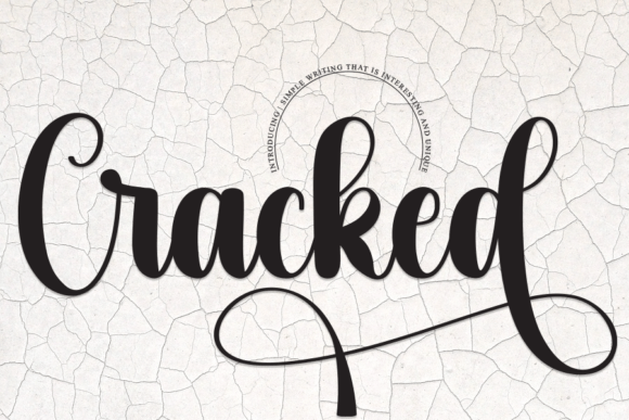 Cracked: A Handwritten Font That Elevates Digital Marketing Design