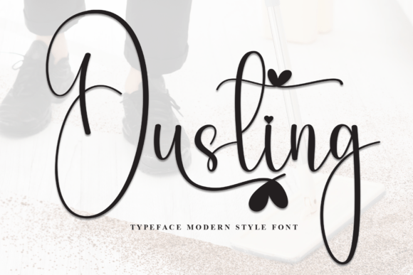 Dusting Font: Elegant Script for Handmade Products