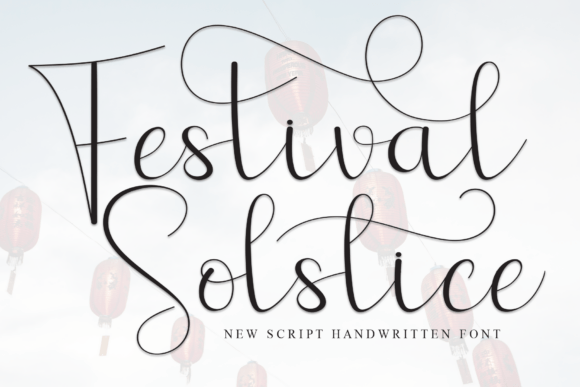 Festival Solstice Font: Editorial Charm for Layouts