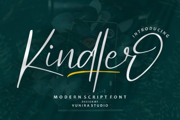 Kindler: A Modern Script Font That Elevates Handmade Product Design