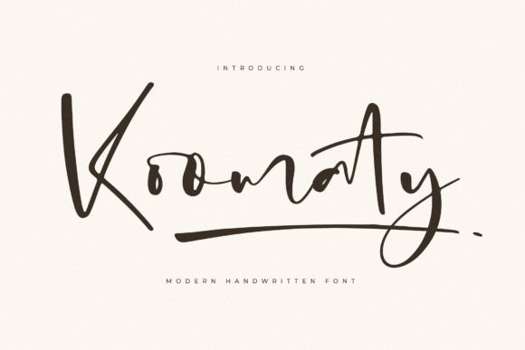 Koomaty: A Handwritten Font That Elevates Craft and Product Design