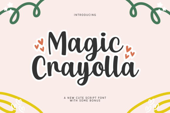 Magic Crayolla Font: Playful Editorial Typography