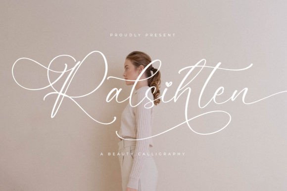 Ralsihten Font: Elevating Luxury Campaign Visuals