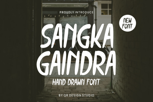 Sangka Gaindra: A Brushed Display Font for Digital Branding and Web Design