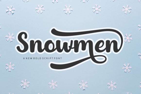 Snowmen Font: A Festive Script Typeface for Seasonal Branding