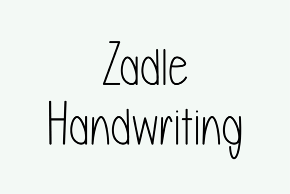 Zadle: A Whimsical Handwritten Font for Modern Web Design Projects